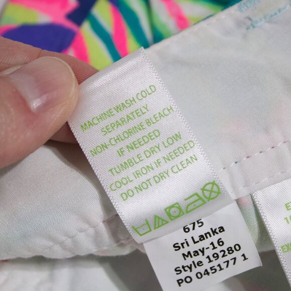 Lilly Pulitzer Callahan Shorts Pink Green Blue Floral Pattern Women Sz. 0 (30”W) - Picture 10 of 12